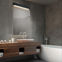 Lampa Sufitowa Ibros 63cm Czarna 18W Klasa IP44 LED Zmienna Barwa CCT