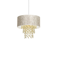 Milagro - Lampa wisząca ALMERIA WHITE/GOLD 1xE27