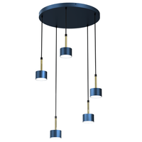 Milagro - Lampa wisząca ARENA BLUE/GOLD 5xGX53