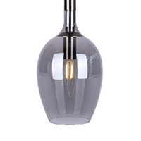 Milagro - Lampa wisząca LUGANO SMOKED 3xE14