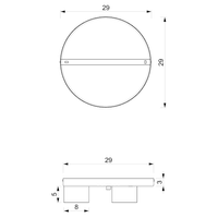 Lampa sufitowa Dixie 3xGX53 Różowy/Biały