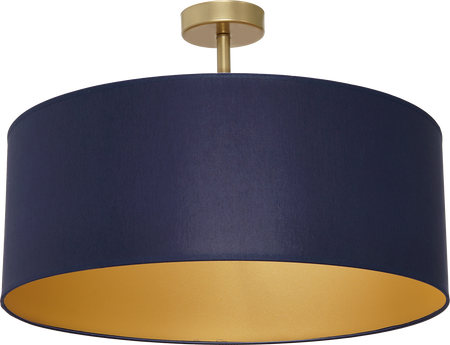 Milagro - Lampa sufitowa BEN NAVY BLUE/GOLD 3xE27