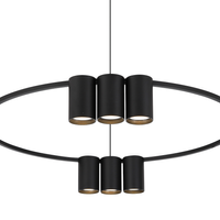 Lampa wisząca (koło) GENESIS BLACK 10xGU10