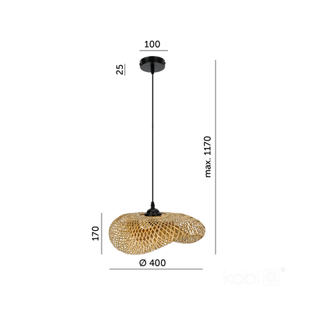 Lampa wisząca BOHO BRUGIA S 1xE27 Kobi Design