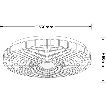 Plafon Solaro 33 cm biały LED 4000K