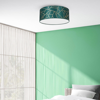 Milagro - Lampa sufitowa ZIGGY GREEN Gold/Bottle green  2xE27  Ø40cm