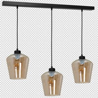 Milagro - Lampa wisząca SANTIAGO AMBER 3xE27