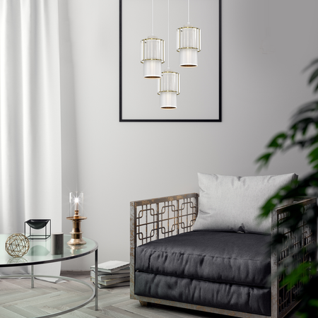 Milagro - Lampa wisząca BLANCO 3xE27
