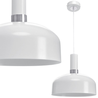 Milagro - Lampa wisząca MALMO WHITE/CHROME 1xE27