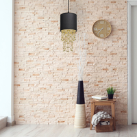 Milagro - Lampa wisząca ALMERIA BLACK/GOLD 1xE27