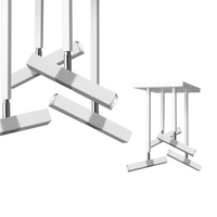 Milagro - Lampa sufitowa CASTRO WHITE / CHROME 4xG9