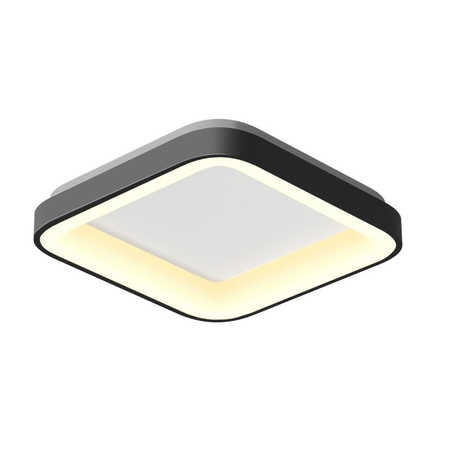 Plafon LED Videx Edge czarny kwadrat 72W 2700K/4000K/6000K 4700lm pilot VLE-ESC-72B