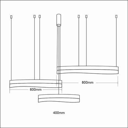 Lampa wisząca PRECIOSA 158W LED