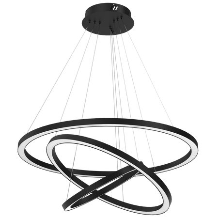 Milagro - Lampa wisząca GALAXIA BLACK 85W LED