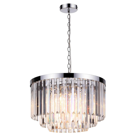 Lampa wisząca Vetro 5 srebrna 5xE14