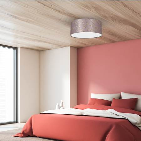 Milagro - Lampa sufitowa ZIGGY PINK Gold/Pink 2xE27 Ø40cm