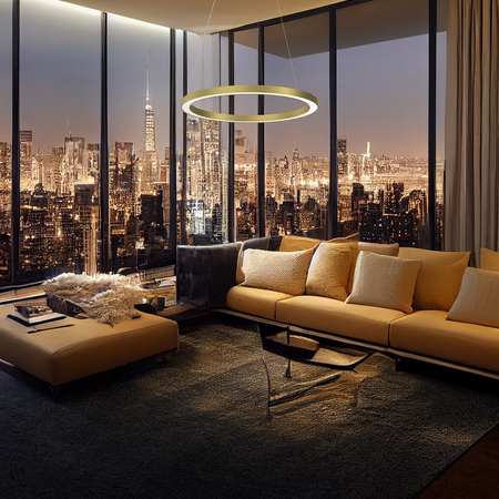 Milagro - Lampa wisząca GALAXIA GOLD 26W LED