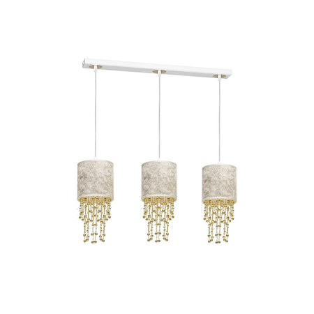 Milagro - Lampa wisząca ALMERIA WHITE/GOLD 3xE27