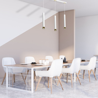 Milagro - Lampa wisząca DANI WHITE/GOLD 3xGU10