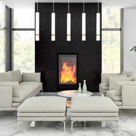 Milagro - Lampa wisząca JOKER WHITE/GOLD 5xGU10