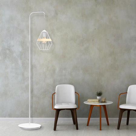 Milagro - Lampa stojąca CLIFF WHITE 1xE27