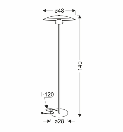 LAMPA PODŁOGOWA LUND 1 BIAŁY