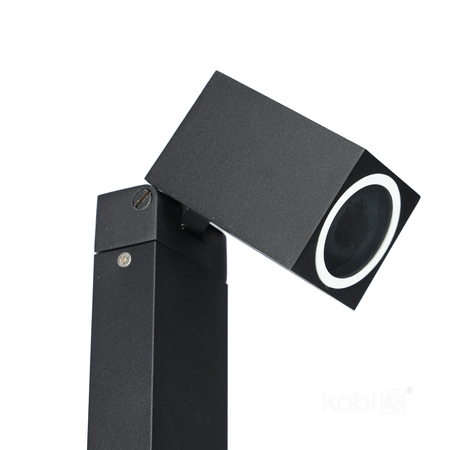 Słupek ogrodowy QUAZAR 15S 1xGU10 IP44 czarny Kobi