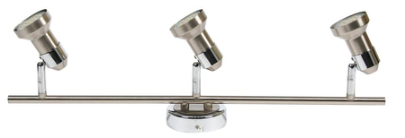 ARKON LAMPA SUFITOWA LISTWA 3X50W GU10 SAT NIKIEL+CHROM BEZ ŻARÓWEK