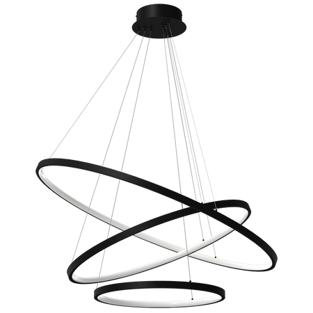 Milagro - Lampa wisząca ROTONDA BLACK 93W LED