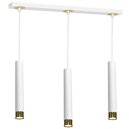 Milagro - Lampa wisząca DANI WHITE/GOLD 3xGU10