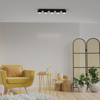 Milagro - Lampa sufitowa DIXIE Black  5xGX53