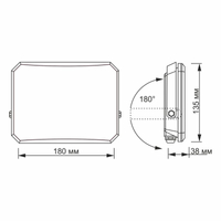 Naświetlacz reflektor LED VIDEX czarny halogen 5000K 4750lm 50W IP65 IK07 VLE-F3-0505B