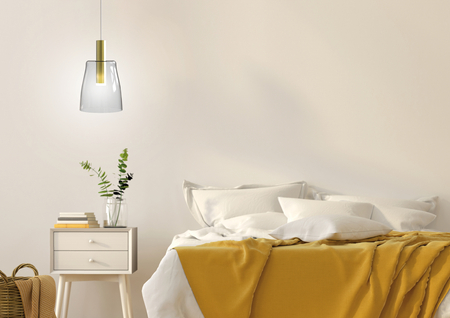 LAMPA WISZĄCA MODENA 1 ZŁOTY 140x15x15