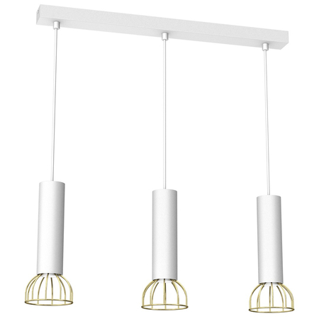Milagro - Lampa wisząca DANTE White/Gold 3x mini GU10