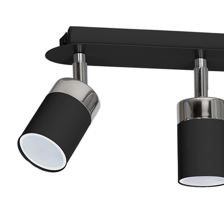 Milagro - Lampa sufitowa JOKER BLACK/CHROME 3xGU10