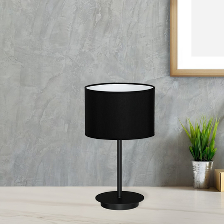 Milagro - Lampka stołowa BARI BLACK 1xE27