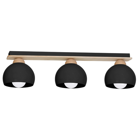 Milagro - Lampa sufitowa DAMA BLACK 3xE27