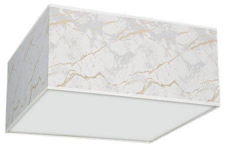 Milagro - Lampa sufitowa SENSO White/Gold kwadrat 3xE27