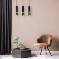 Milagro - Lampa wisząca VIDAR BLACK/GOLD 3xGU10