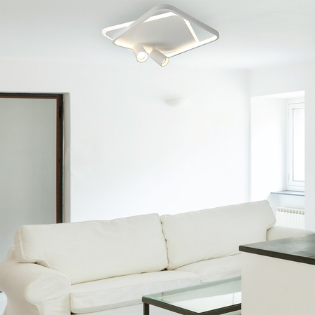 Plafon Parma 2 kwadratowy biały 2xGU10 LED CCT