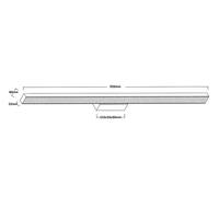 Kinkiet Aqua 92 cm czarny IP44 LED CCT