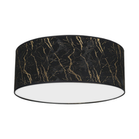 Milagro - Lampa sufitowa SENSO Black/Gold 2xE27 Ø40cm