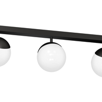 Milagro - Lampa sufitowa SFERA BLACK 3xE14
