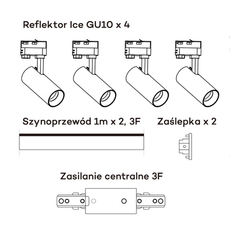 Ice SET 3F biały