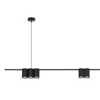 Milagro - Lampa wisząca (listwa) GENESIS BLACK 7xGU10