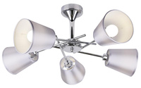 Candellux - Vox Lampa Wisząca 5X40W E14 Chrom Z Abażurem