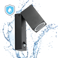 Kinkiet ogrodowy z czujnikiem ruchu QUAZAR 15 1xGU10 LX IP44 czarny Kobi