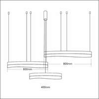 Lampa wisząca PRECIOSA 158W LED