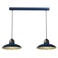 Milagro - Lampa wisząca FELIX NAVY BLUE/GOLD 2xE27