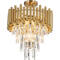 Milagro - Lampa sufitowa MADISON GOLD 9xE14